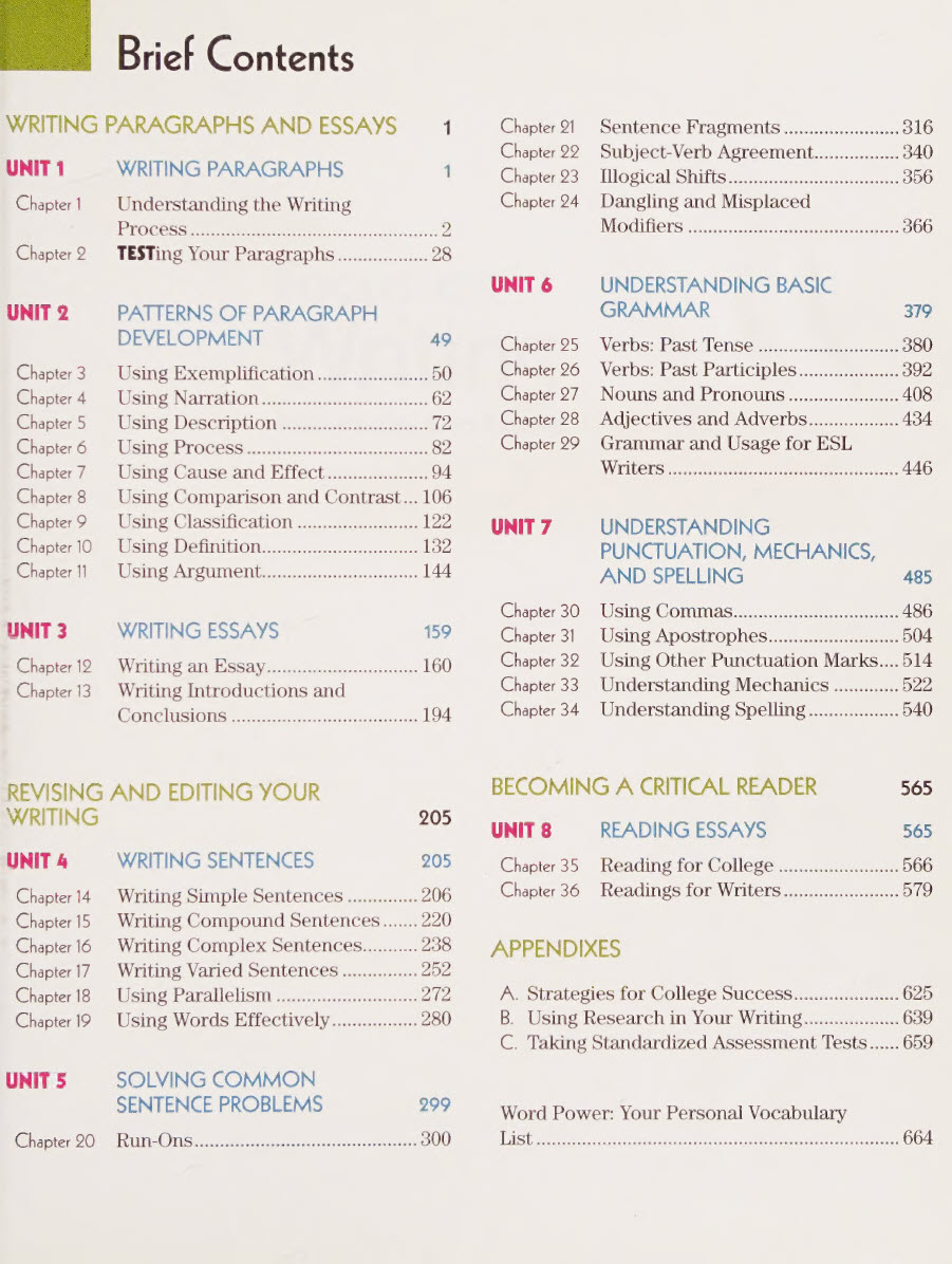 Sách Focus on Writing, Paragraphs and Essays