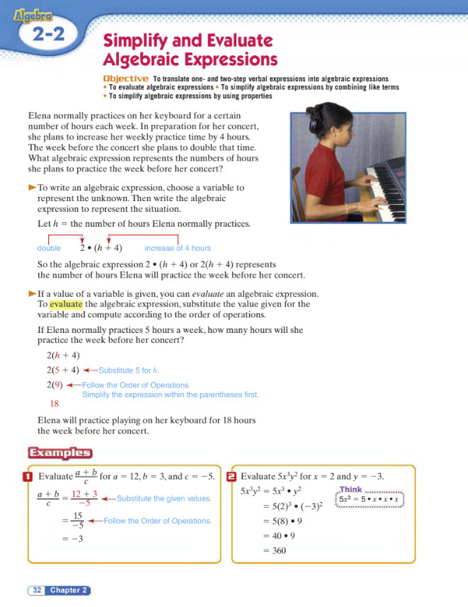 Sách Fundamentals of Algebra Sourcebook, Sadlier Oxford