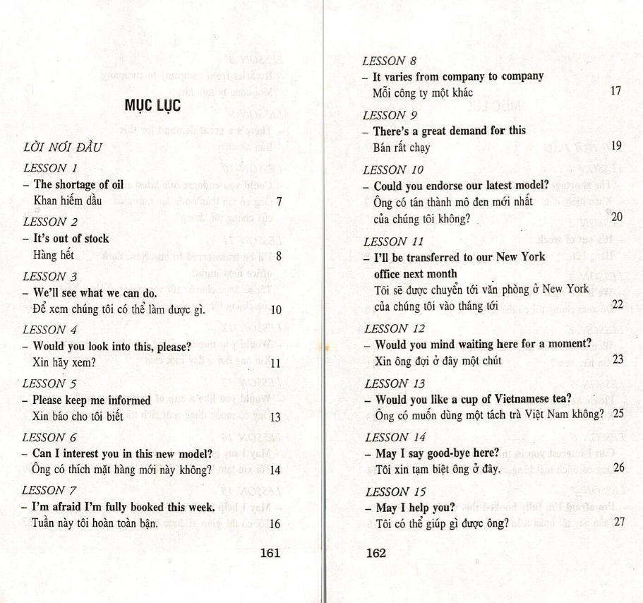 Sách Giao tiếp thương nghiệp Anh Việt