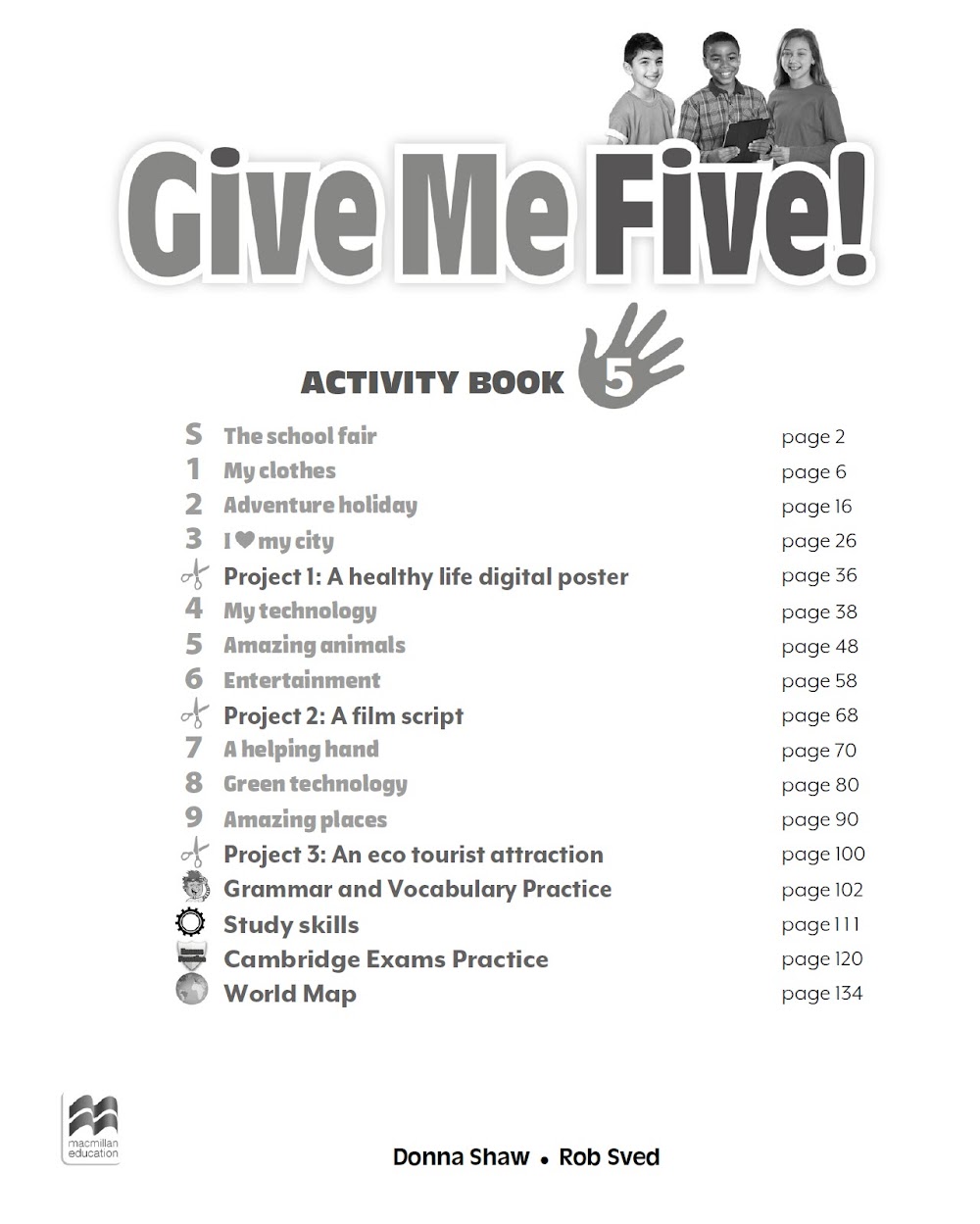 Sách Give me Five 5 Activity Book - Rob Sved, Donna Shaw