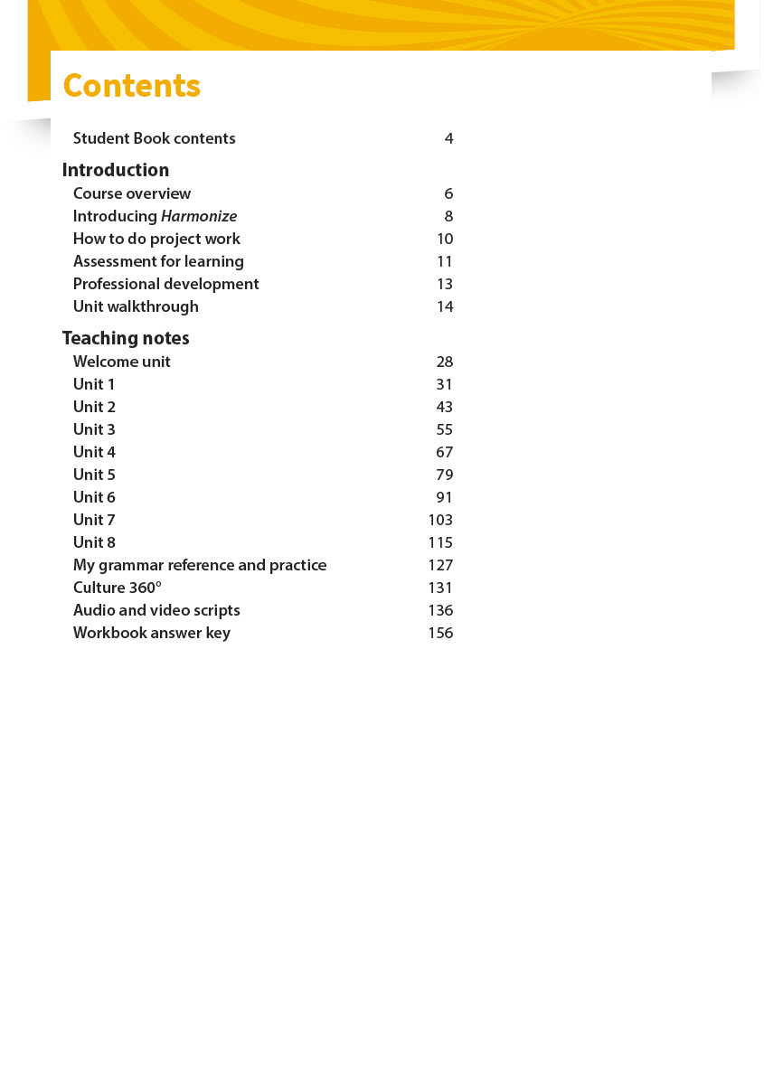 Sách Harmonize 3 Teacher’s Guide - Harmonize B1