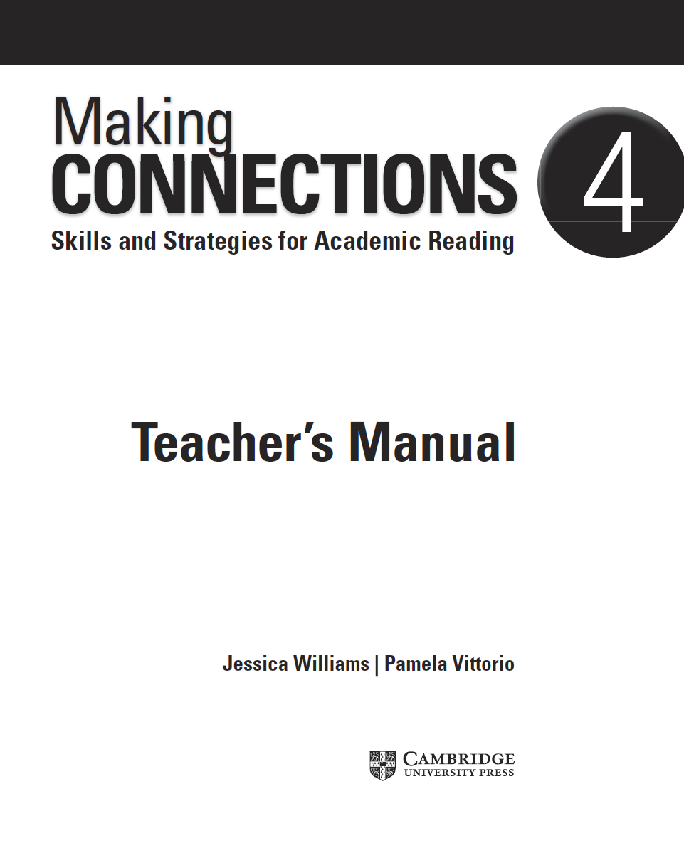 Sách Making Connections 4 Teacher’s Manual