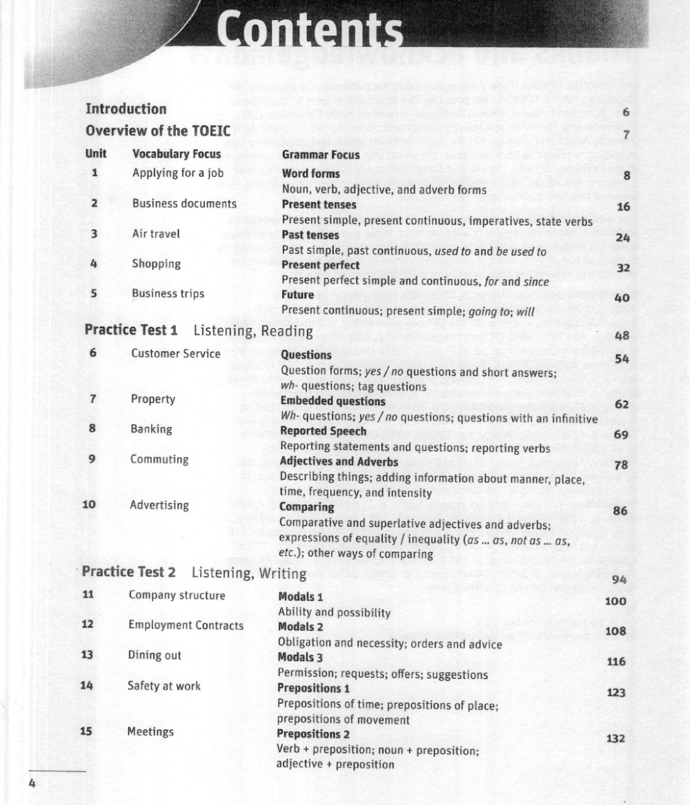 Sách Grammar And Vocabulary For The Toeic Test With Answers - Jolene Gear, Robert Gear