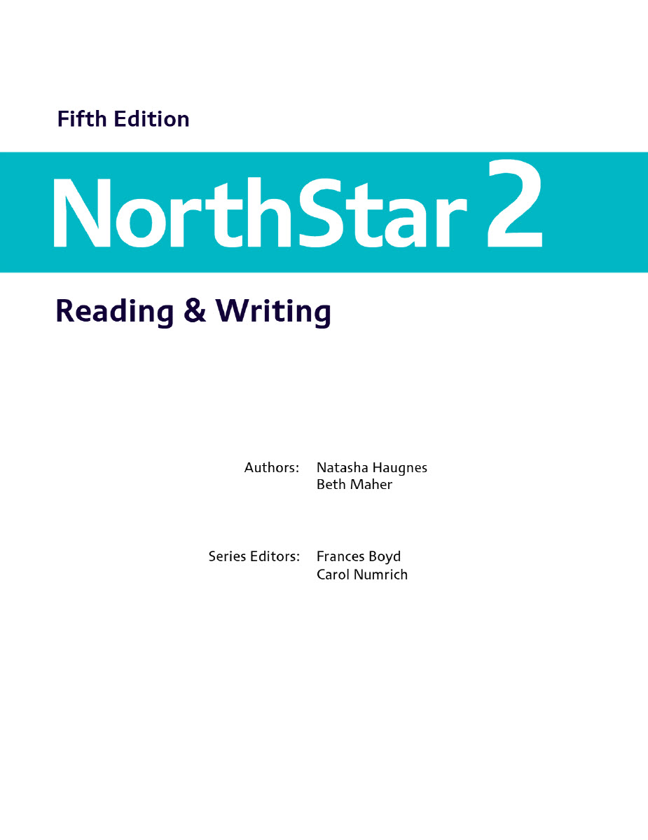 Sách NorthStar 2 Reading and Writing, Fifth Edition