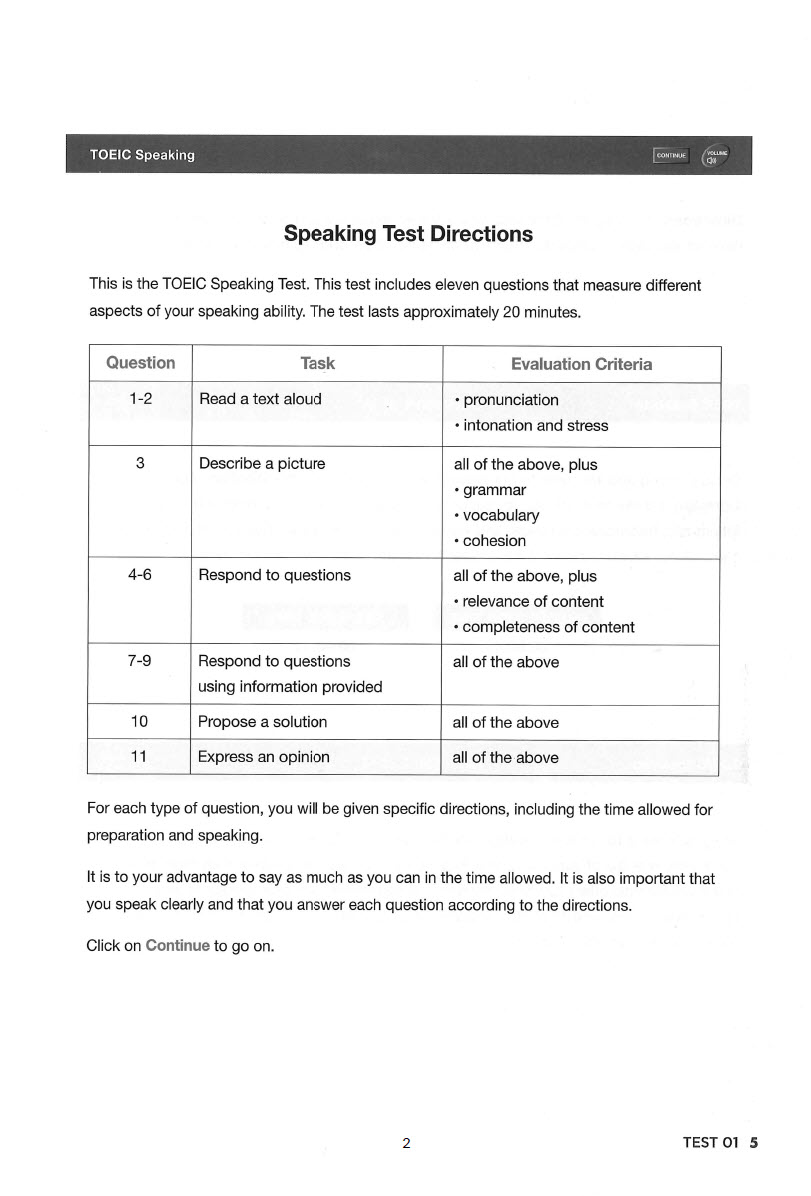 Sách Toeic Speaking From ETS - 12 đề thi toeic speaking từ ETS