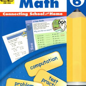 Sách Skill Sharpeners Math Grade 6, connecting shool and home