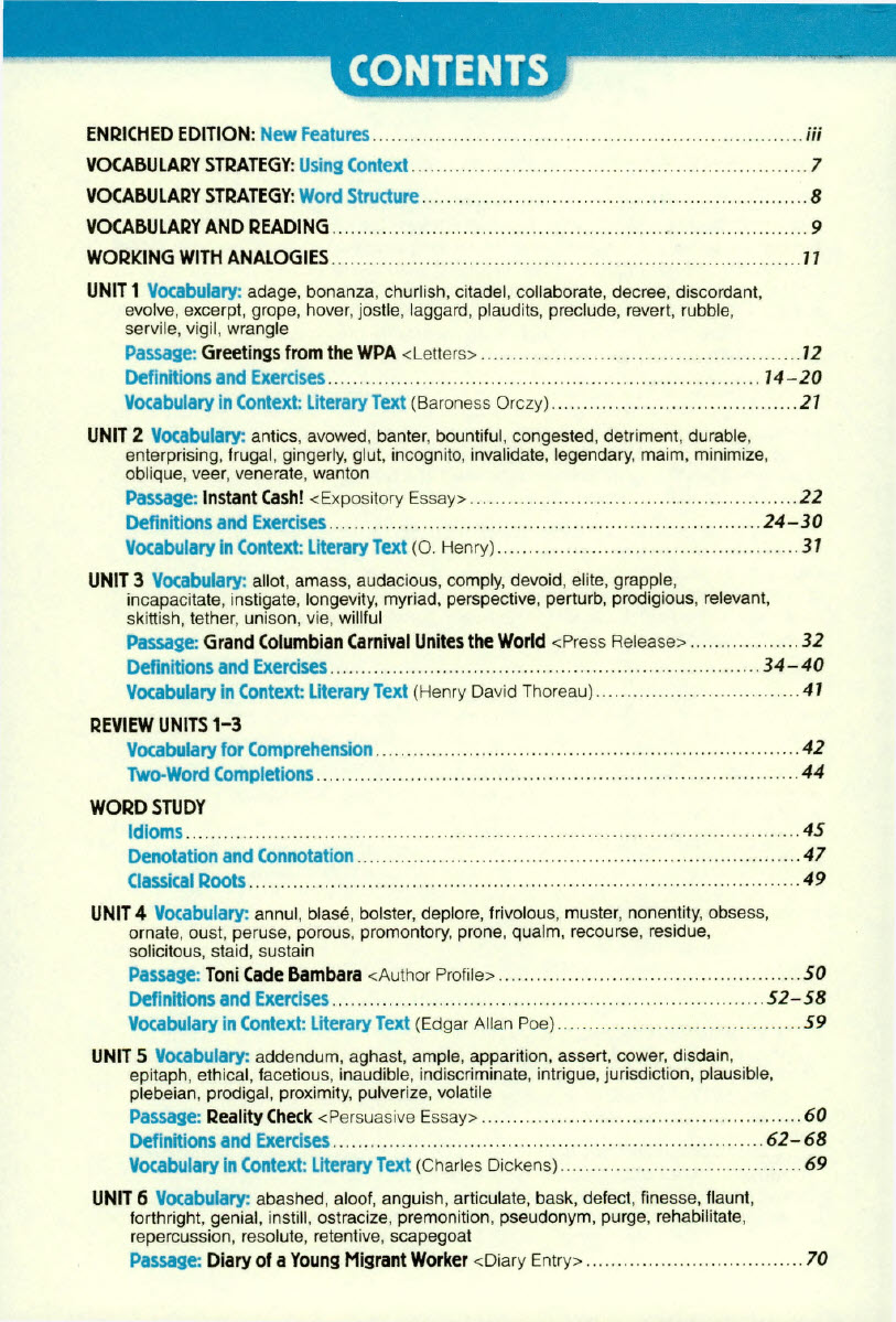 Sách Vocabulary Workshop Level C (Grade 8)