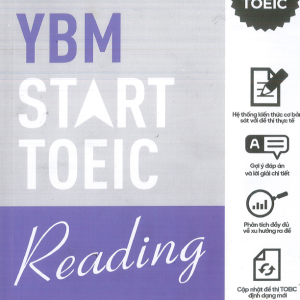 Sách YBM Start Toeic Reading - Tài Liệu Tự Học Toeic Hiệu Quả Dành Cho Người Mới Bắt Đầu
