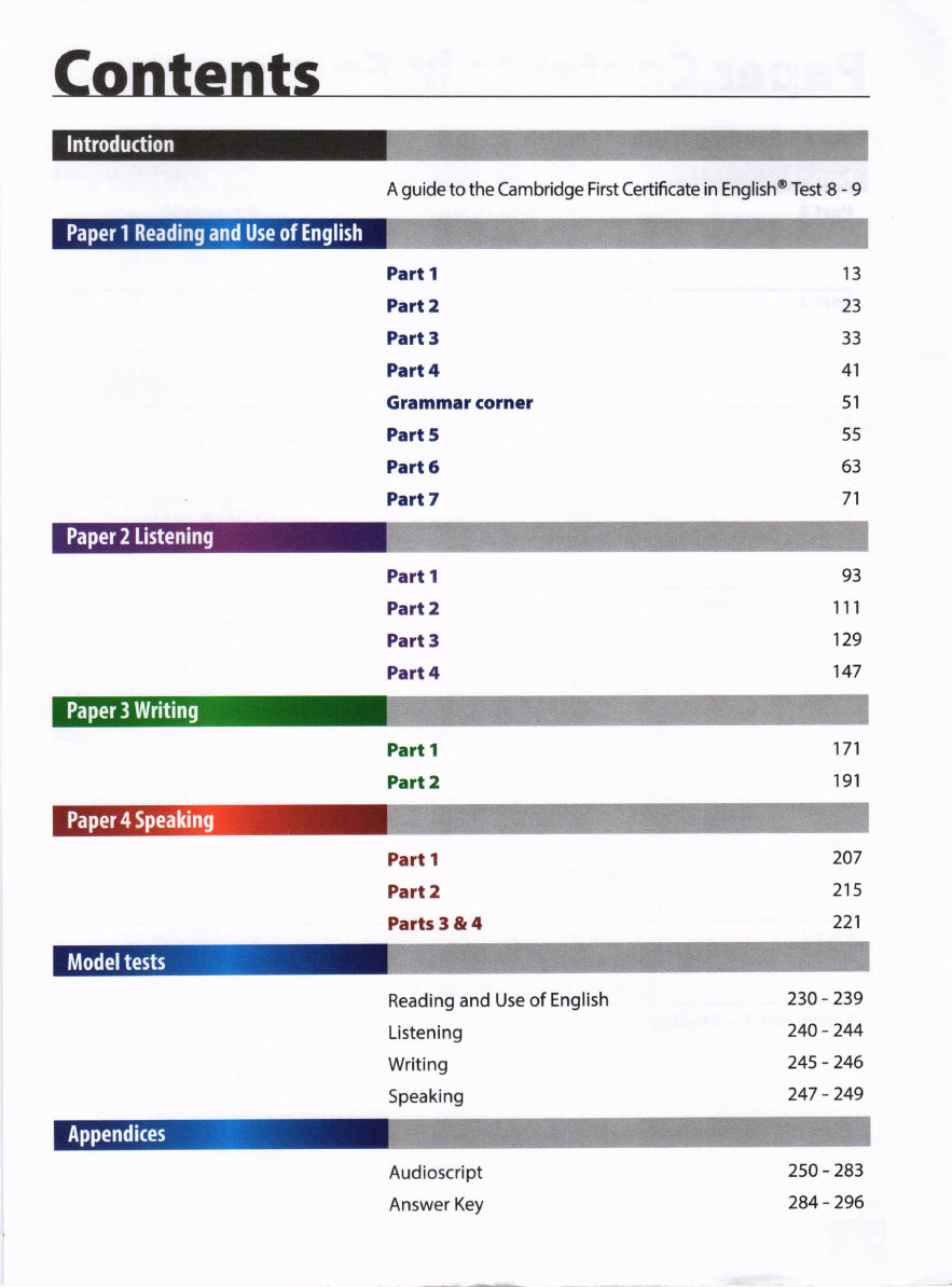 Sách Pass the Cambridge First Certificate in English